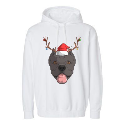 Cane Corso Dog Santa Claus Christmas Xcool Giftmas Canine Gift Garment-Dyed Fleece Hoodie