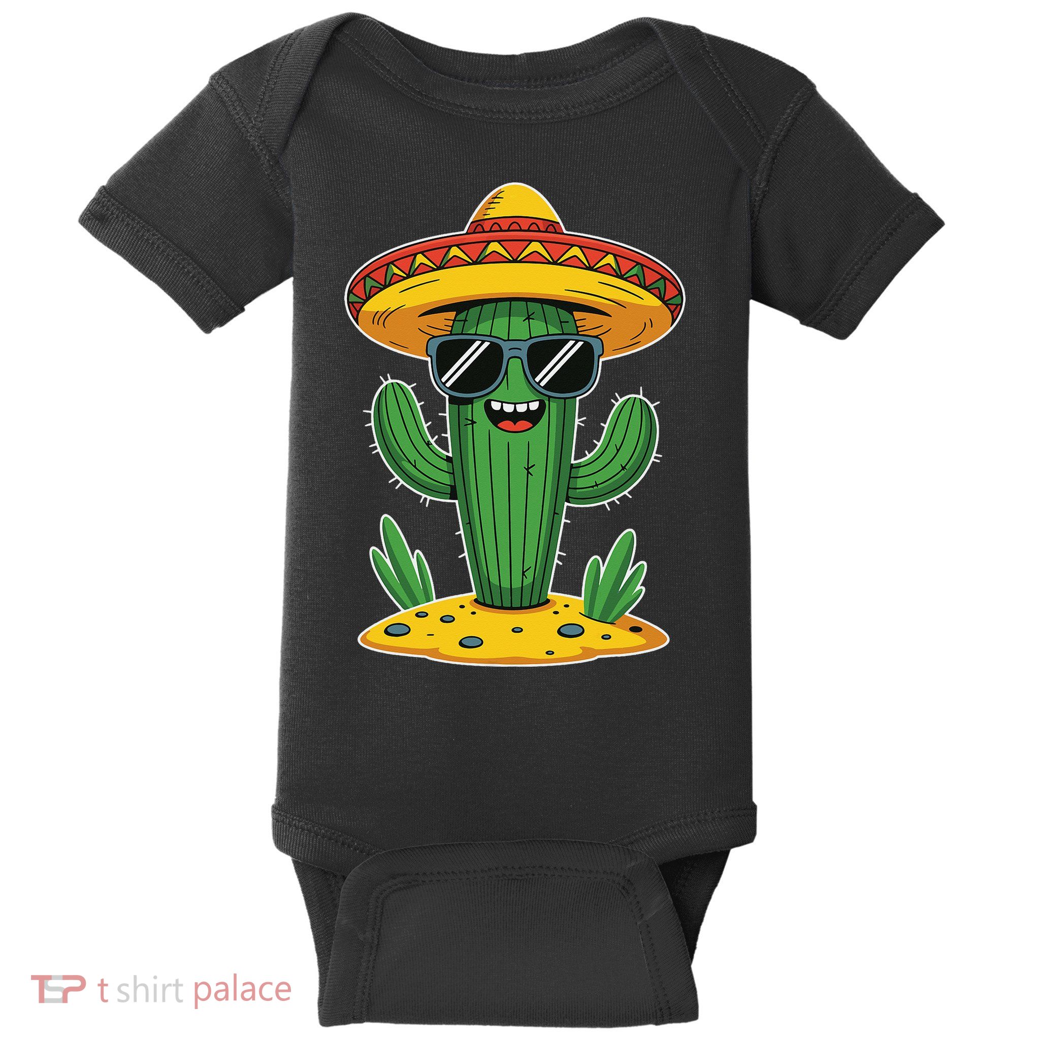 Cactus Cinco De Mayo Sombrero Baby Bodysuit