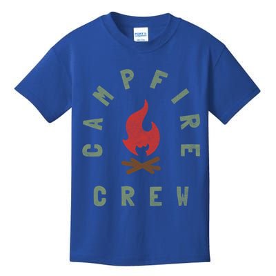 Campfire Crew Design For Outdoor Camping Groups And Friends Gift Kids T-Shirt
