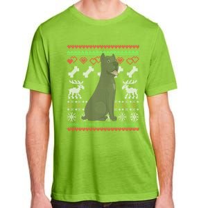 Cane Corso Dog Santa Claus Ugly Christmas Pattern Xgiftmas Gift Adult ChromaSoft Performance T-Shirt