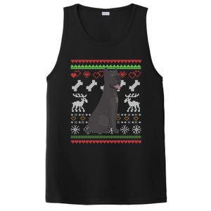 Cane Corso Dog Santa Claus Ugly Christmas Pattern Xgiftmas Gift PosiCharge Competitor Tank