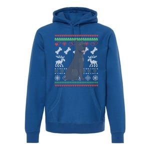 Cane Corso Dog Santa Claus Ugly Christmas Pattern Xgiftmas Gift Premium Hoodie