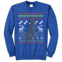 Cane Corso Dog Santa Claus Ugly Christmas Pattern Xgiftmas Gift Tall Sweatshirt