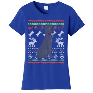 Cane Corso Dog Santa Claus Ugly Christmas Pattern Xgiftmas Gift Women's T-Shirt