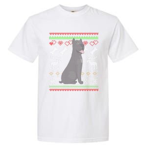 Cane Corso Dog Santa Claus Ugly Christmas Pattern Xgiftmas Gift Garment-Dyed Heavyweight T-Shirt