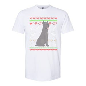 Cane Corso Dog Santa Claus Ugly Christmas Pattern Xgiftmas Gift Softstyle CVC T-Shirt