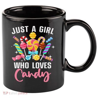 Cute Candy Design For Women Sweets Candy Lover 11oz C Handle Ceramic Mug