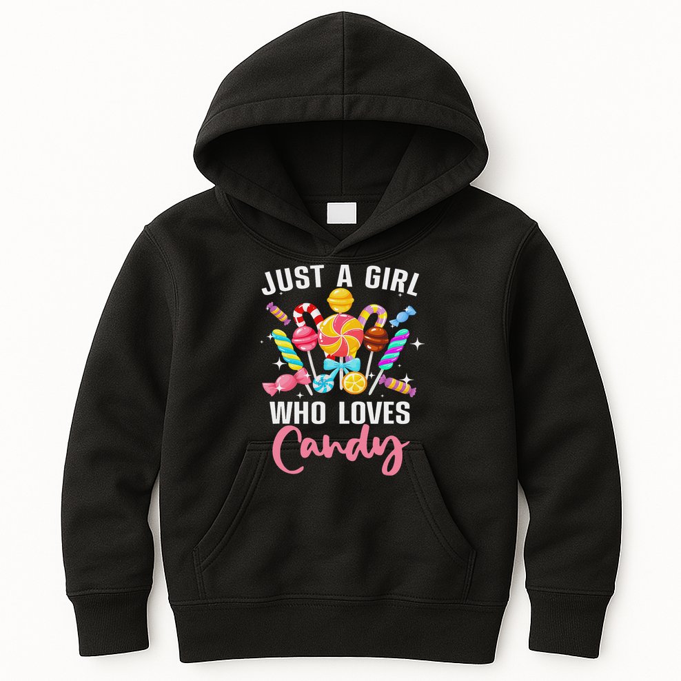 Cute Candy Design For Women Sweets Candy Lover Kids Hoodie
