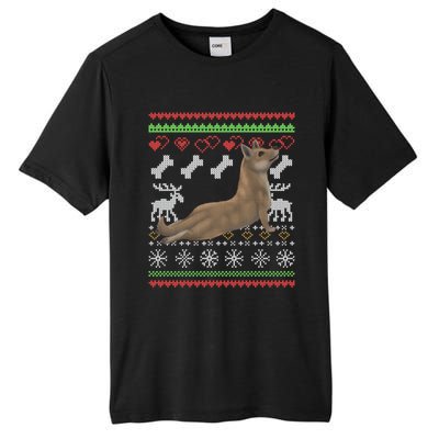 Cane Corso Dog Santa Claus Ugly Christmas Pattern Xmeaningful Giftmas Cute Gift Tall Fusion ChromaSoft Performance T-Shirt