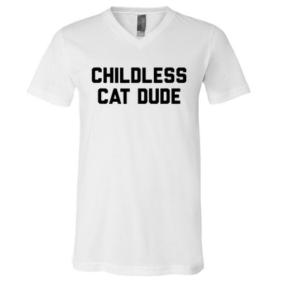 Childless Cat Dudes V-Neck T-Shirt