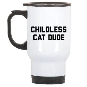 Childless Cat Dudes Stainless Steel Travel Mug