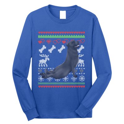 Cane Corso Dog Santa Claus Ugly Christmas Pattern Xgiftmas Gift Long Sleeve Shirt