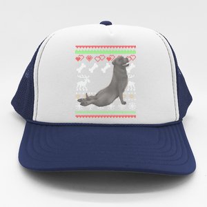 Cane Corso Dog Santa Claus Ugly Christmas Pattern Xgiftmas Gift Trucker Hat