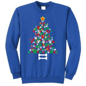 Christmas Cute Dog Paws Xmas Tree Funny Dog Puppy Owner Gift Sweatshirt