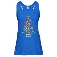 Christmas Cute Dog Paws Xmas Tree Funny Dog Puppy Owner Gift Ladies Essential Flowy Tank