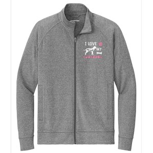 Cane Corso Dog Grandma Gifts Love My Granddog Dog Pet Lover Stretch Full-Zip Cadet Jacket