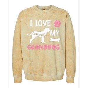 Cane Corso Dog Grandma Gifts Love My Granddog Dog Pet Lover Colorblast Crewneck Sweatshirt