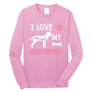 Cane Corso Dog Grandma Gifts Love My Granddog Dog Pet Lover Long Sleeve Shirt