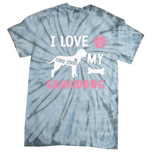 Cane Corso Dog Grandma Gifts Love My Granddog Dog Pet Lover Tie-Dye T-Shirt