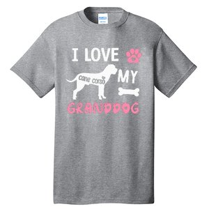 Cane Corso Dog Grandma Gifts Love My Granddog Dog Pet Lover Tall T-Shirt