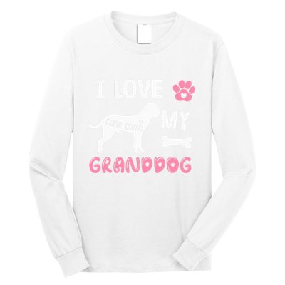 Cane Corso Dog Grandma Gifts Love My Granddog Dog Pet Lover Long Sleeve Shirt