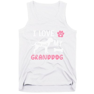 Cane Corso Dog Grandma Gifts Love My Granddog Dog Pet Lover Tank Top