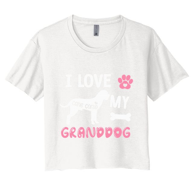Cane Corso Dog Grandma Gifts Love My Granddog Dog Pet Lover Crop Top