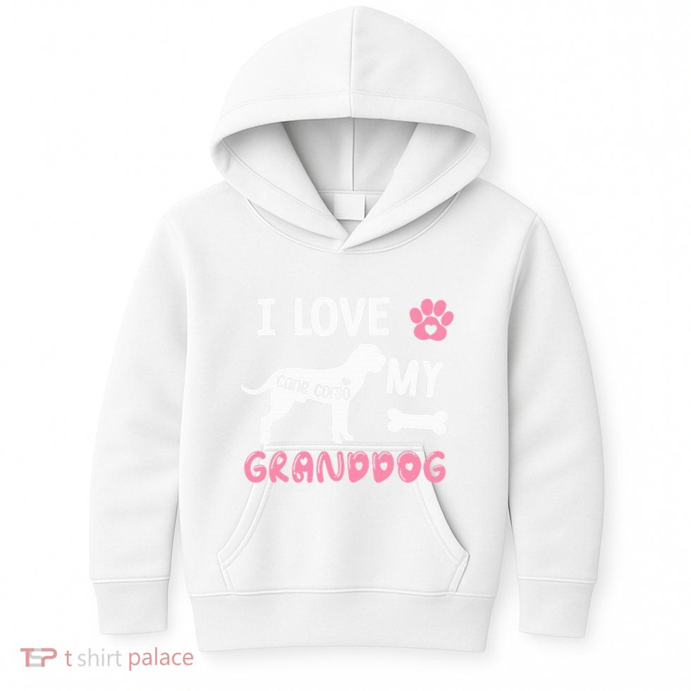 Cane Corso Dog Grandma Gifts Love My Granddog Dog Pet Lover Kids Hoodie