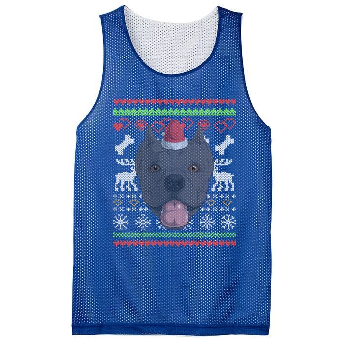 Cane Corso Dog Santa Claus Ugly Christmas Pattern Xgiftmas Meaningful Gift Mesh Reversible Basketball Jersey Tank