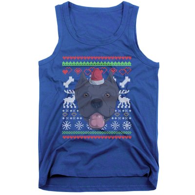 Cane Corso Dog Santa Claus Ugly Christmas Pattern Xgiftmas Meaningful Gift Tank Top