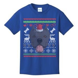 Cane Corso Dog Santa Claus Ugly Christmas Pattern Xgiftmas Meaningful Gift Kids T-Shirt