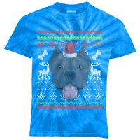 Cane Corso Dog Santa Claus Ugly Christmas Pattern Xgiftmas Meaningful Gift Kids Tie-Dye T-Shirt