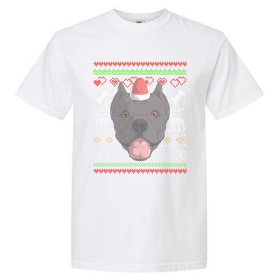 Cane Corso Dog Santa Claus Ugly Christmas Pattern Xgiftmas Meaningful Gift Garment-Dyed Heavyweight T-Shirt