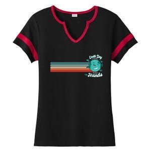 Cute Colorful Earth Day Everyday The Future Is In Our Hands Meaningful Gift Ladies Halftime Notch Neck Tee