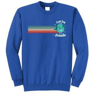 Cute Colorful Earth Day Everyday The Future Is In Our Hands Meaningful Gift Sweatshirt