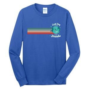 Cute Colorful Earth Day Everyday The Future Is In Our Hands Meaningful Gift Tall Long Sleeve T-Shirt