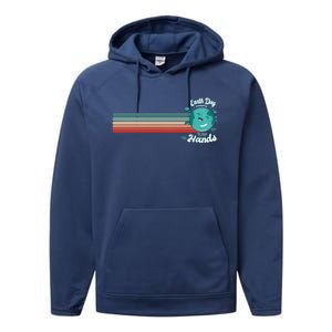 Cute Colorful Earth Day Everyday The Future Is In Our Hands Meaningful Gift Performance Fleece Hoodie