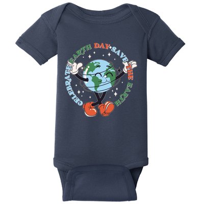 Cute Celebrate Earth Day Save The Earth Baby Bodysuit