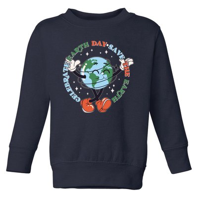 Cute Celebrate Earth Day Save The Earth Toddler Sweatshirt