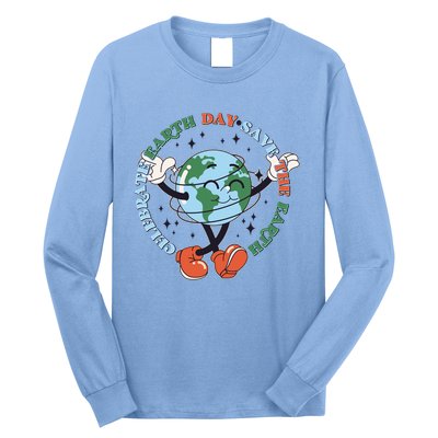 Cute Celebrate Earth Day Save The Earth Long Sleeve Shirt