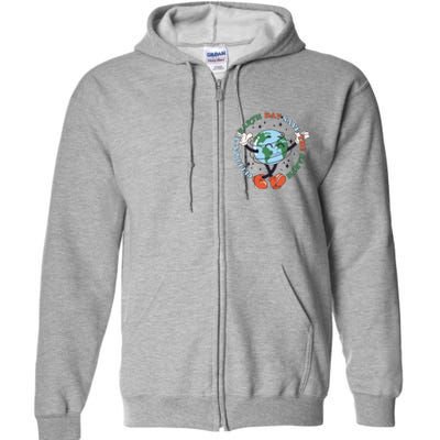 Cute Celebrate Earth Day Save The Earth Full Zip Hoodie