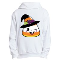 Candy Corn Emoticon Winky Face Witch Funny Halloween Urban Pullover Hoodie