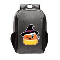 Candy Corn Emoticon Winky Face Witch Funny Halloween Vector Backpack