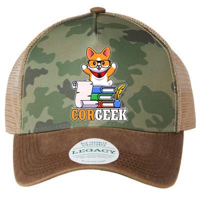 CORGEEK Cute Educated Corgi Legacy Tie Dye Trucker Hat