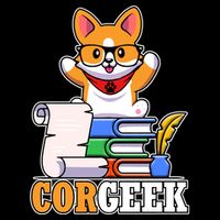 CORGEEK Cute Educated Corgi Daily Commute Backpack