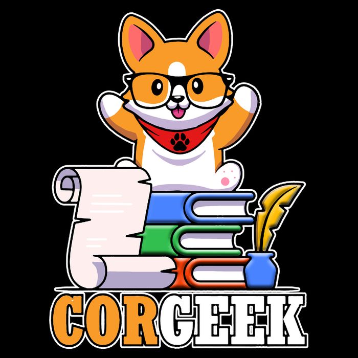 CORGEEK Cute Educated Corgi Daily Commute Backpack