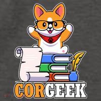 CORGEEK Cute Educated Corgi Vector Backpack