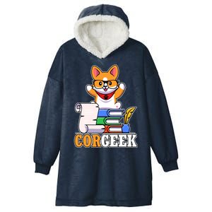 CORGEEK Cute Educated Corgi Hooded Wearable Blanket