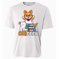 CORGEEK Cute Educated Corgi Cooling Performance Crew T-Shirt