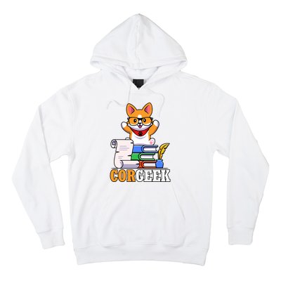 CORGEEK Cute Educated Corgi Hoodie